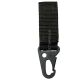 tactical key holder for duty belt or molle vests. Holder has a metal hook with velcro closure
