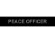 Subdued PEACE OFFICER Silicone Note Page Band