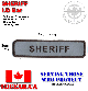 SHERIFF I.D Bar - (Reflective) Black Embroidered