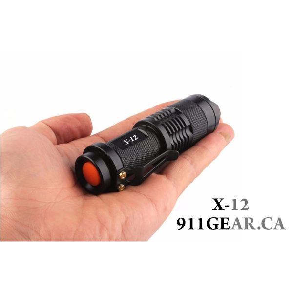 X-12 LED Tactical Flashlight - 300 Lumens